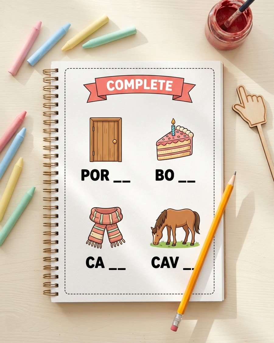 Capa do caderno de leitura